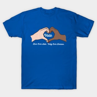 Vote Love Over Hate - Heart Hands T-Shirt